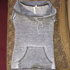 Women's Sleeveless sweatshirt w/ cowl Neck - Sm
